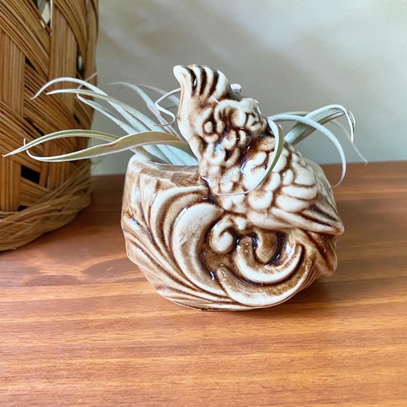 Vintage Shawnee 1940’s Bird Planter Boho Eclectic Unique Home